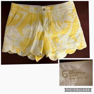 Lilly Pulitzer Yellow Buttercup Shorts